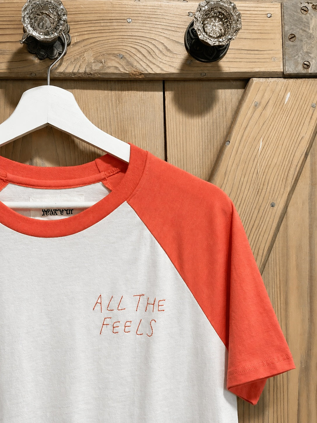 ALL THE FEELS - Short Sleeve Raglan Baseball T-Shirt