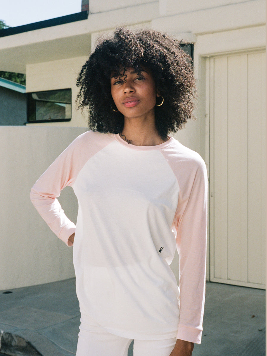 oversized baseball tee