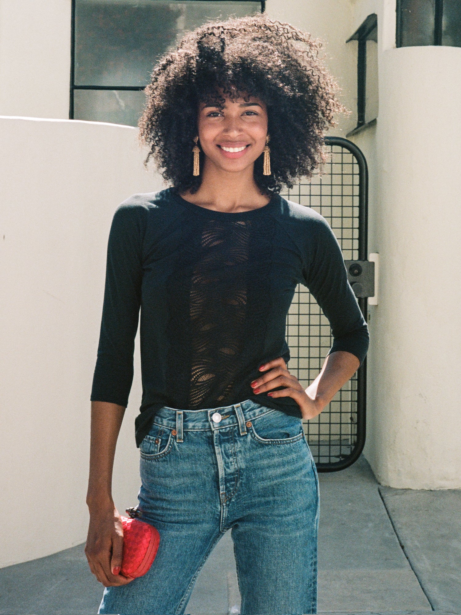 Women's Lace Raglan Tee
